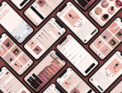 Mobile application design app cosmetic design mobile shopping