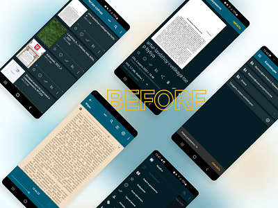 REDESIGN of the ReadEra mobile app (stage BEFORE) design figma redesign ui ux