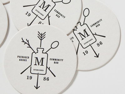 Coasting and a stick bar beer coasters letterpress marias