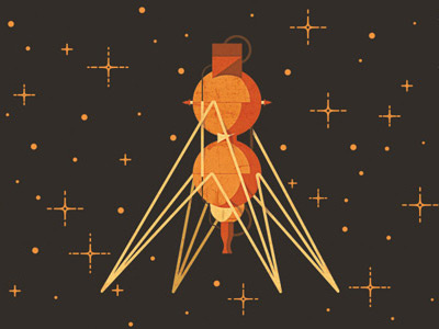 Fast Company Armadillo geometry illustration space spaceship stars