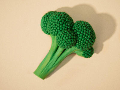 Broccolo broccoli handmade plasticine pongo