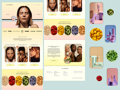 Website for cosmetics company adobe branding design figma illustration logo ui ux web website