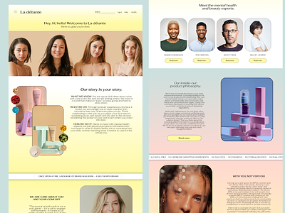 Website design for cosmetics company