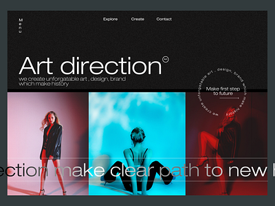 Art direction website hero section adobe branding design figma illustration logo ui ux web website