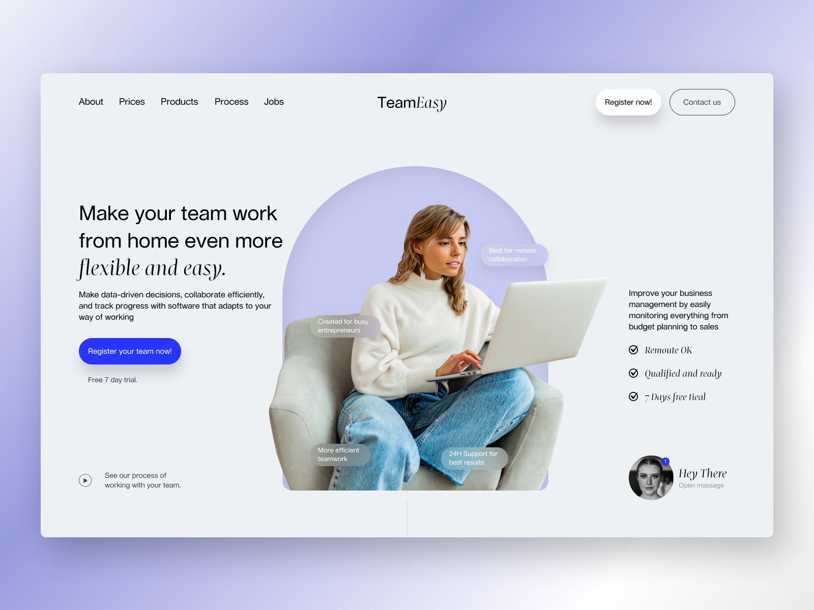 Hero Section Design By Darina Yefymova On Dribbble