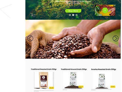 Coffee Seller Website Design