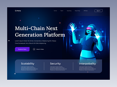 S.Meta : Metaverse Website Landing Page