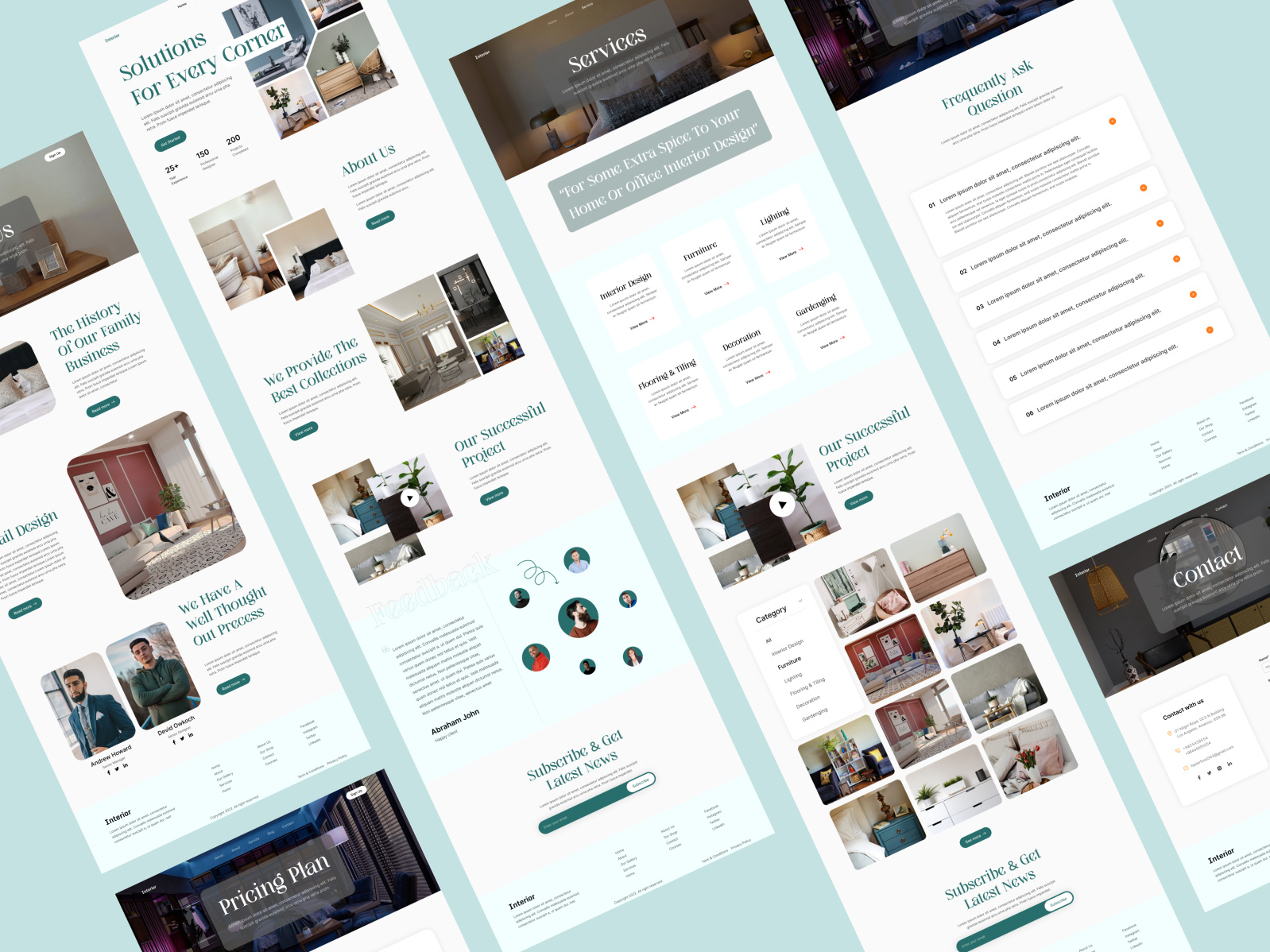 Interior Website Design by Md Sajib Miah on Dribbble