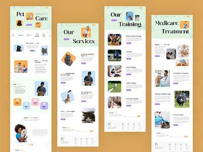 Pet Care Website Design