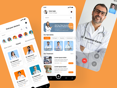 Doctor Appointment App Design medical ui kit ui mobile kit ui ux uikit