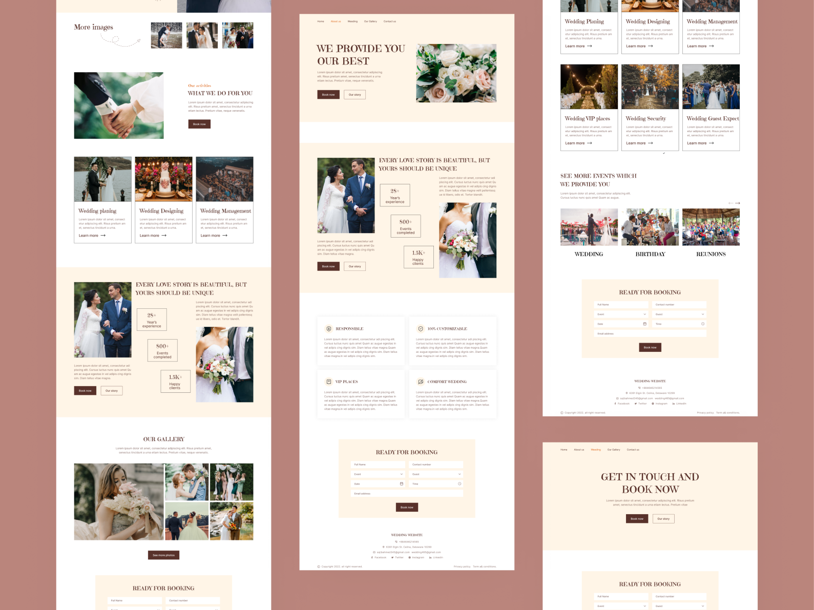 Wedding Website Design by Md Sajib Miah on Dribbble