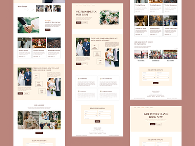 Wedding Website Design ui kit