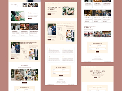 Wedding Website Design ui kit web design
