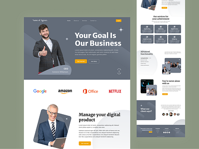 Business Website Landing Page business business landing page