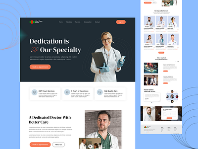 Doctor Website Landing Page doctor landing page design medicare website website