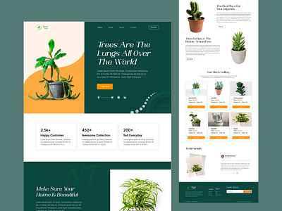 Plant Website Landing Page plant shop landing page plant shop website