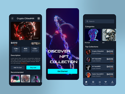 NFT Mobile App Design nft