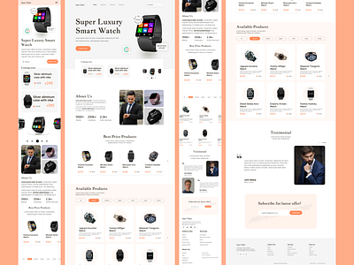 Smart Watch Website & Responsive Design trending website