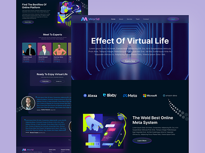 Metaverse Website Landing Page