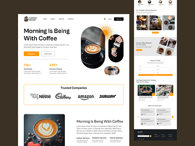 Coffee Website Landing Page
