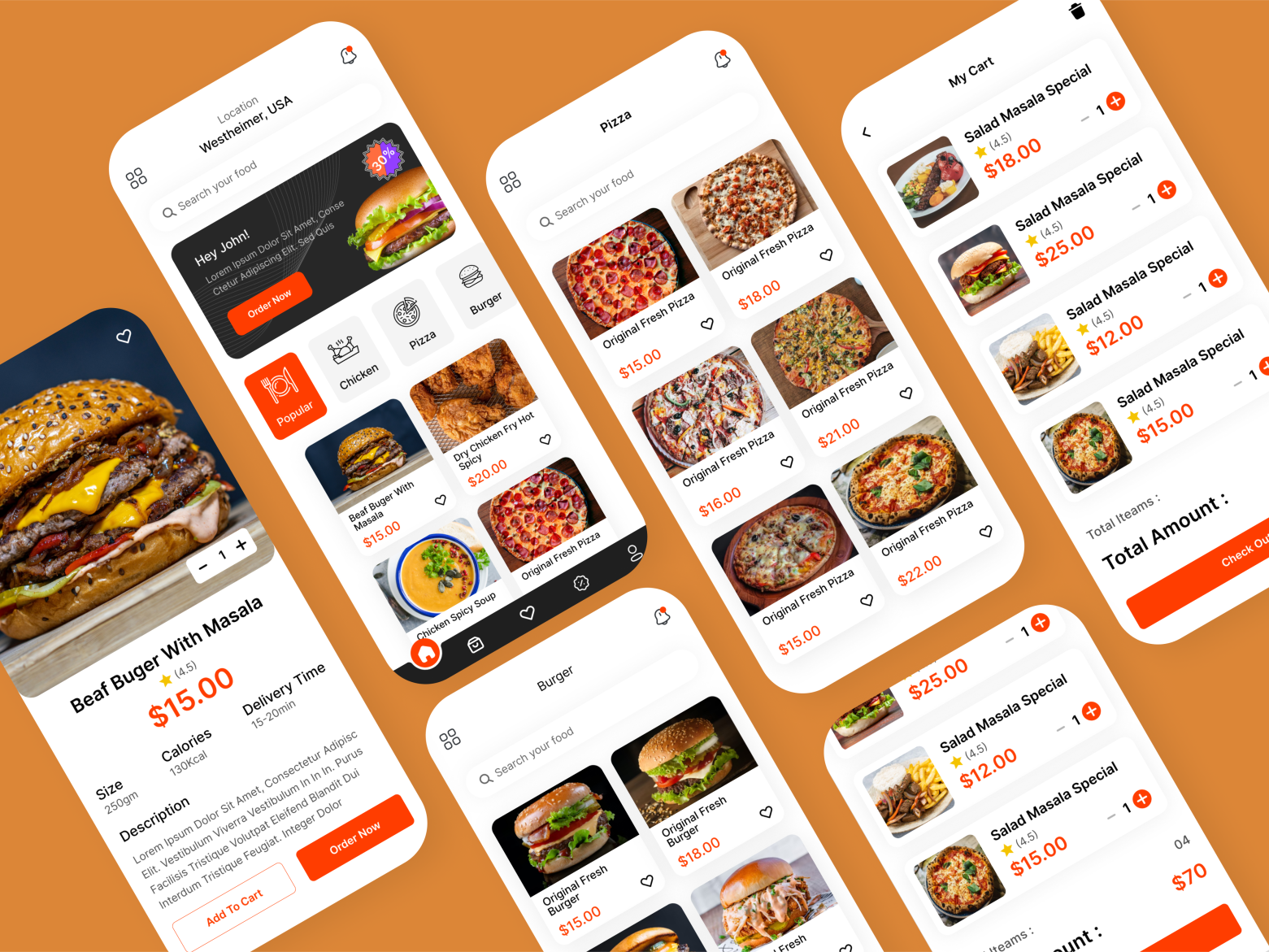 Food Delivery App Concept by Md Sajib Miah on Dribbble