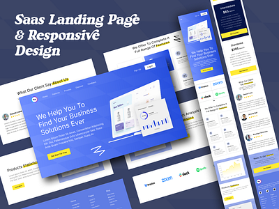 Saas Landing Page & Responsive Design