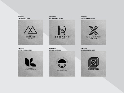 Letter Mark Logo bisnis branding graphic design lettermark logo minimalis motion graphics simpel unik