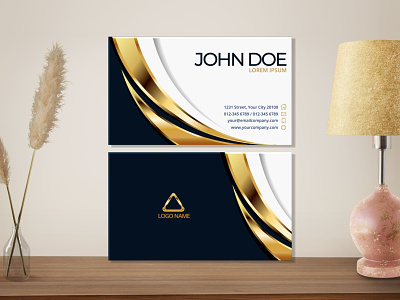 Business Card Concept bisnis graphic design kartu mewah minimalis modern nama simpel unik