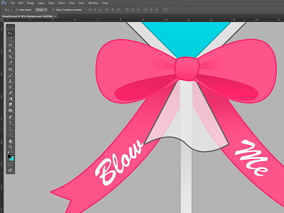 Blow Me bow candy cute design graphic minimalism pink