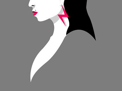 Lioness digital graphic design minimalism vector