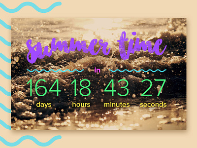 Countdown Timer 014 countdown daily ui days hours minutes seconds summer time timer ui ui elements
