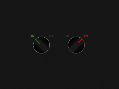 On/Off Switch 015 daily ui dark green off on red retro switch ui ui elements vintage