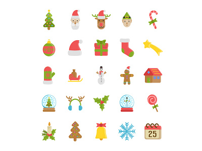 25 Festive Christmas icons