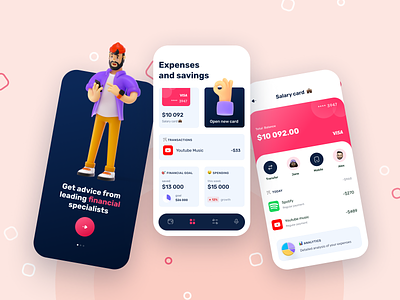 Mobile banking app concept 💰 app application balance banking banking app cards dashboad design finance finance app mobile mobile banking spending transactions ui ux
