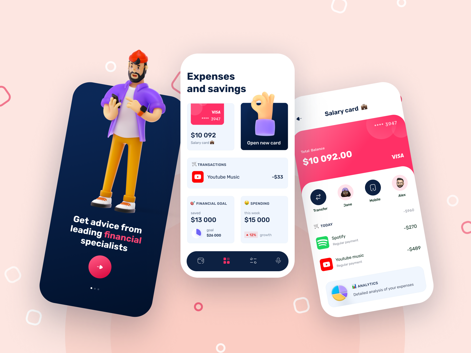 Mobile banking app concept 💰 by Jo Kuzik for Qubstudio: Digital Product ...