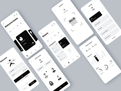 Smart Home App Design animation app cleanuiux design devices electricity electronic energy energy usage graphic design home home app home automation home monitoring house smart smart app ui