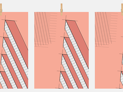 Beams grid illustration pattern poster print shapes