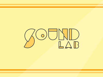 Sound Lab Logo brand branding colors lab logo mark record sound type typography