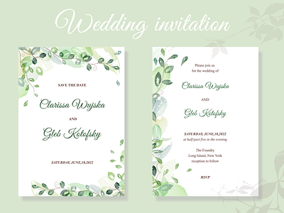 Watercolor wedding invitation flowers graphic design illustration love tenderness vector watercolor wedding wedding invitation