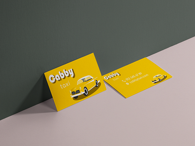 Business card of a taxi