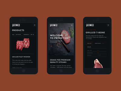 Web Design for Primetime Steaks