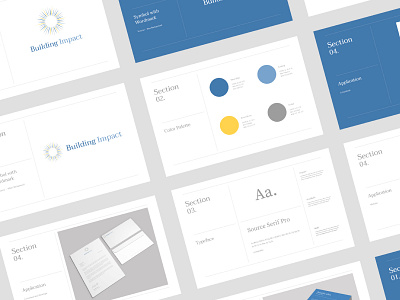 Brand Guidelines for Building Impact brand guidelines