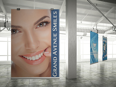 Poster Designs for Grand Avenue Smiles dental dentist graphic design poster print print design