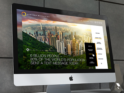 Web Design for Lantern Messaging graphic design web design website website design