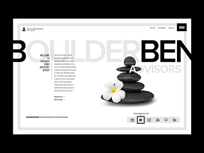 Brand and Web design for Boulder Bend Advisors b2b brand branding cairn logo rock cairn web web design website website design