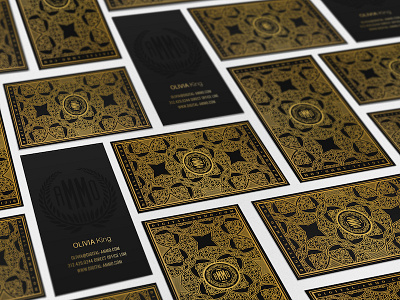 Business cards for Digital Ammo business card design business cards gold gold foil graphic design print print design