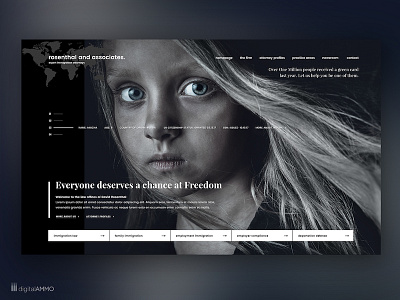 Web Design for an Immigration Law Firm attorney design firm immigration law layout web web design website website design