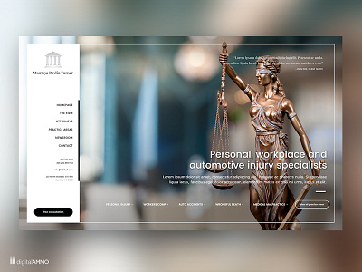 Law Firm Homepage attorney graphic design law law firm lawyer web web design website website design