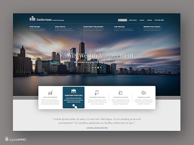 Web Design for Zuckerman Investment Group branding homepage investment group logo wealth management web web design web development web layout website