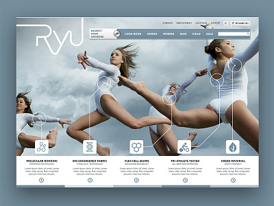 RYU Website Design apparel website ecommerce web web layout website website design